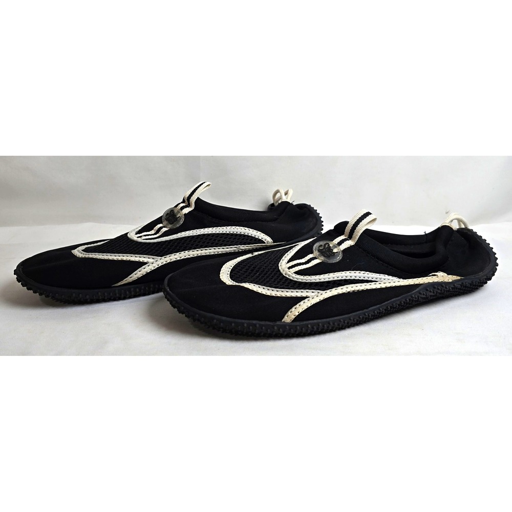 Strand SlipSox Black Mesh Slip-On Water Shoes Aqua Socks Men's US 8 Medium